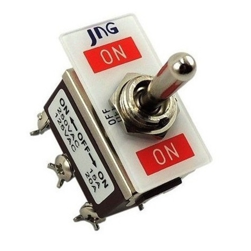 Chave Interruptor Alavanca 3 Posições HH Lig/Des/Lig 15a rt1322 JNG 1/0/1