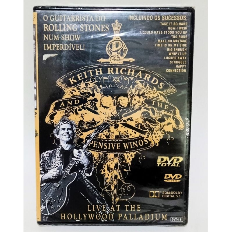 Dvd Keith Richards live at The Hollywood Palladium lacrado