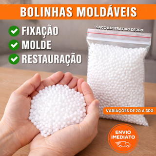 Bolinhas Moldáveis Termoplásticos Para Fixação Massa em Resina Tampa Buraco e Reparo Provisório Arte