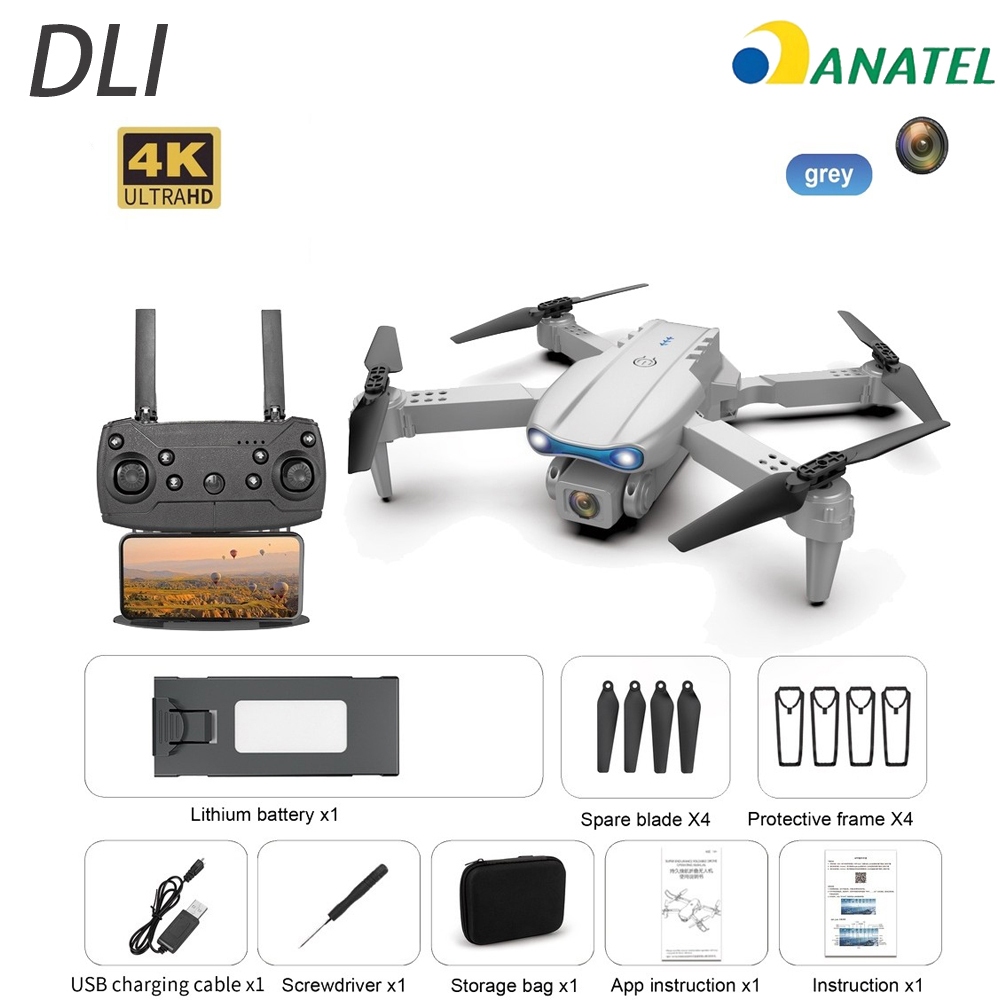 DLI 2026 Nova Drone 4K Dual Cmaera Profissional Alta Definição Com  Full HD Wifi Estável