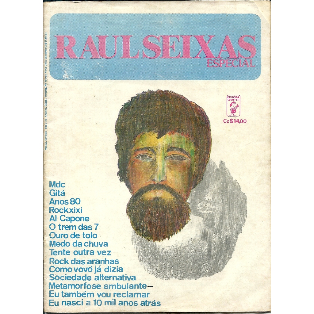 REVISTA DE CIFRAS RAUL SEIXAS BELCHIOR ESPECIAL RARA