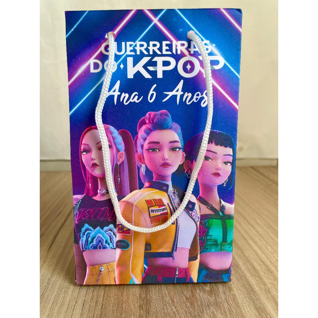 Sacolinha Surpresa Personalizada Lembrancinha Guerreiras Kpop PEGUE E MONTE