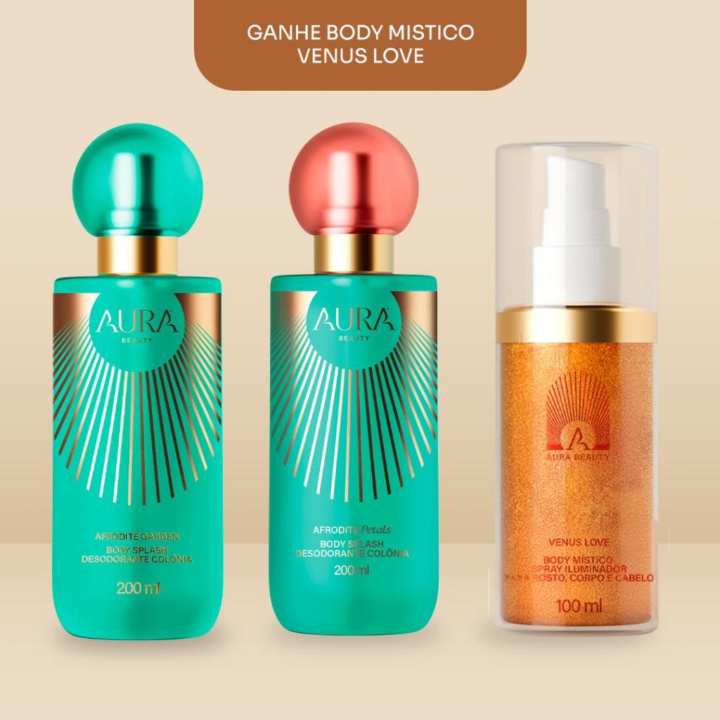 Kit AURA Petals e Afrodite garden e Ganhe Body Mistico 100ml