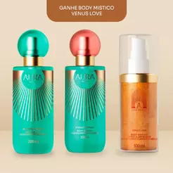 Kit AURA Petals e Afrodite garden e Ganhe Body Mistico 100ml