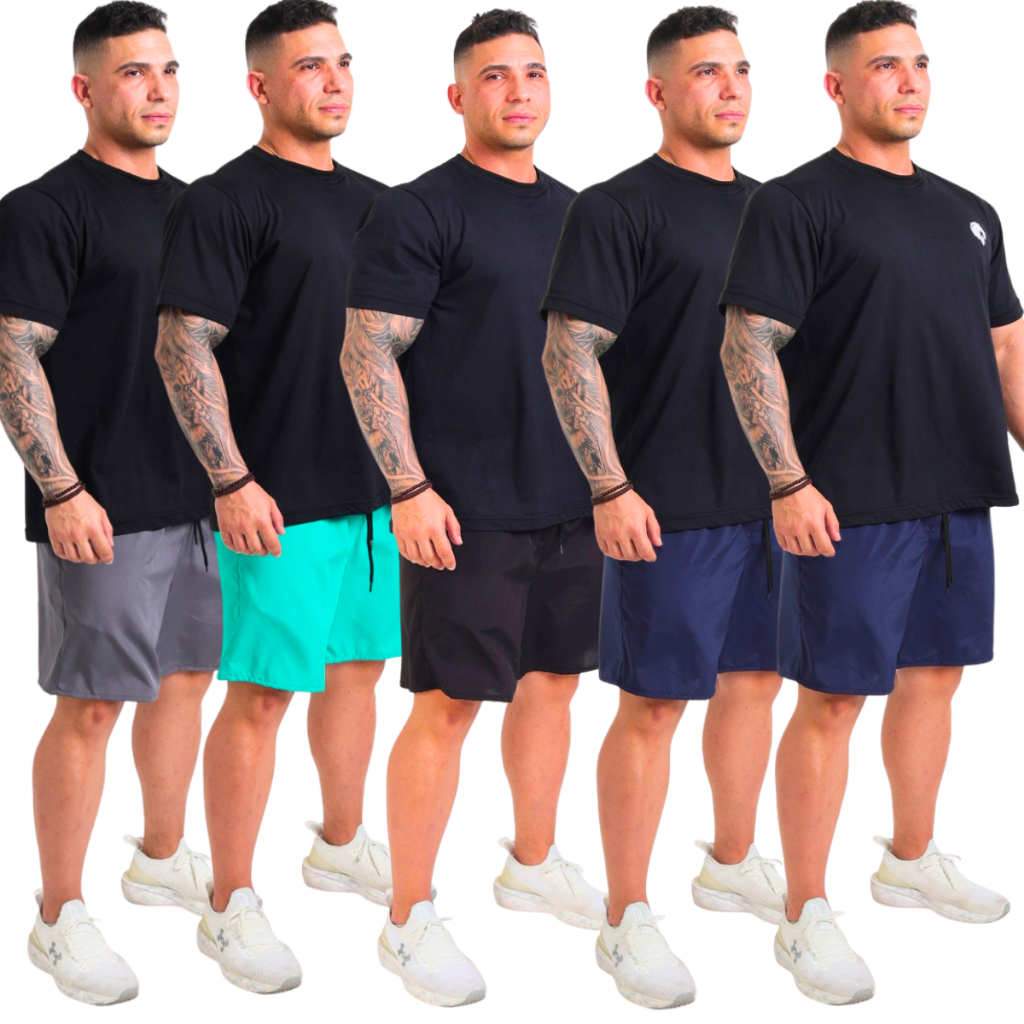 Kit 5 Shorts Masculino Dri Fit Academia Treino Corrida Esportivo Fabricação Própria Envio Rápido