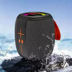 Caixa de Som Portátil Bluetooth 50W TWS LED/USB/SD/FM com Graves Potentes