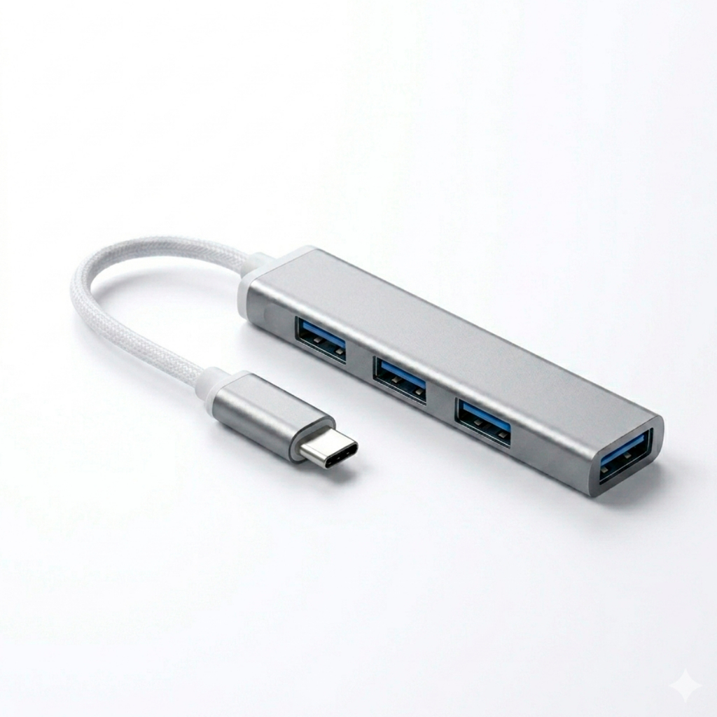 Hub Usb Tipo C - 4 Portas Usb 3.0 - Macbook. iMac Pc