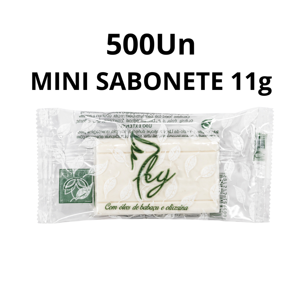 Kit 500 Mini Sabonete 11g Amenities Fly Floral Hotel Motel Airbnb Pousada Hospital