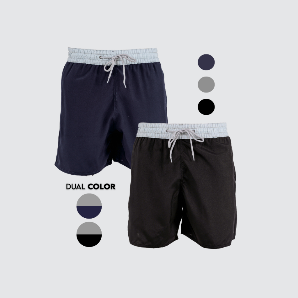 Short Mauricinho Liso Corrida Praia Verão Treino Com Elastano Cós Duplo Reforçado Premium RAD
