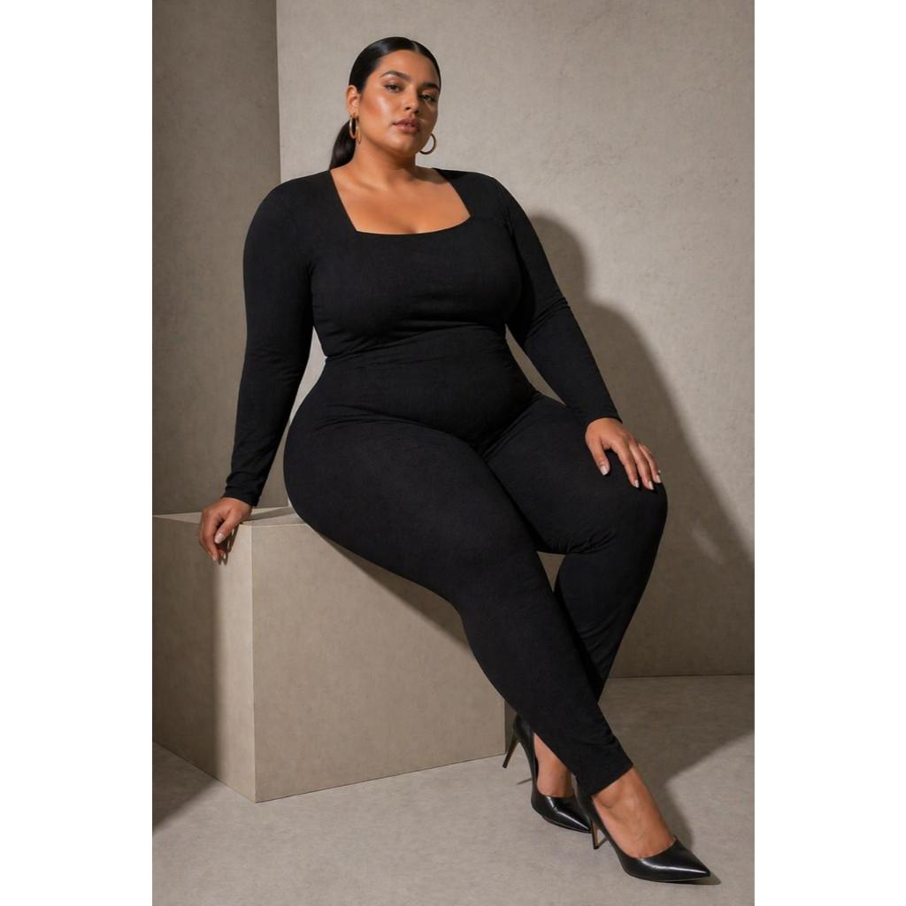 Macacão Plus Size Longo de Frio – Confortável, Quentinho e Estiloso