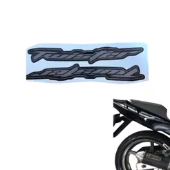 ADESIVO DA RABETA TRASEIRA CBX 250 TWISTER 08 moto preta