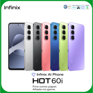 Celular Smartphone Infinix HOT 60i Dual Chip 4G Tela 6,7 pol. 4GB + 4GB RAM 256 GB