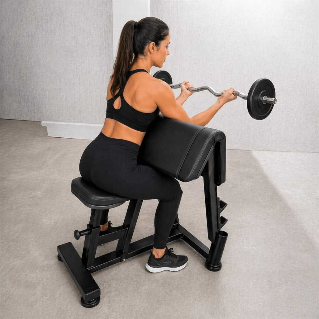 Banco Scott Profissional para treino de Bíceps Academia Ajustável Reforçado 150kg