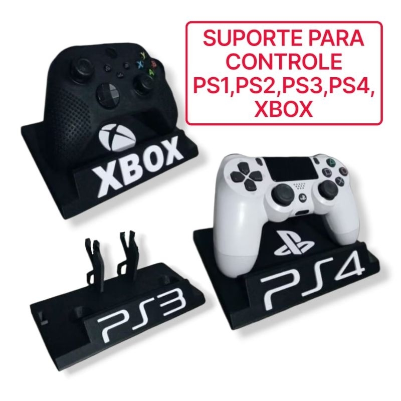 Suporte Para Controle - Manete (PS1, PS2, PS3, PS4, XBOX, GAMECUBE, NINTENDO 64 e NINTENDO/8BITDOO)