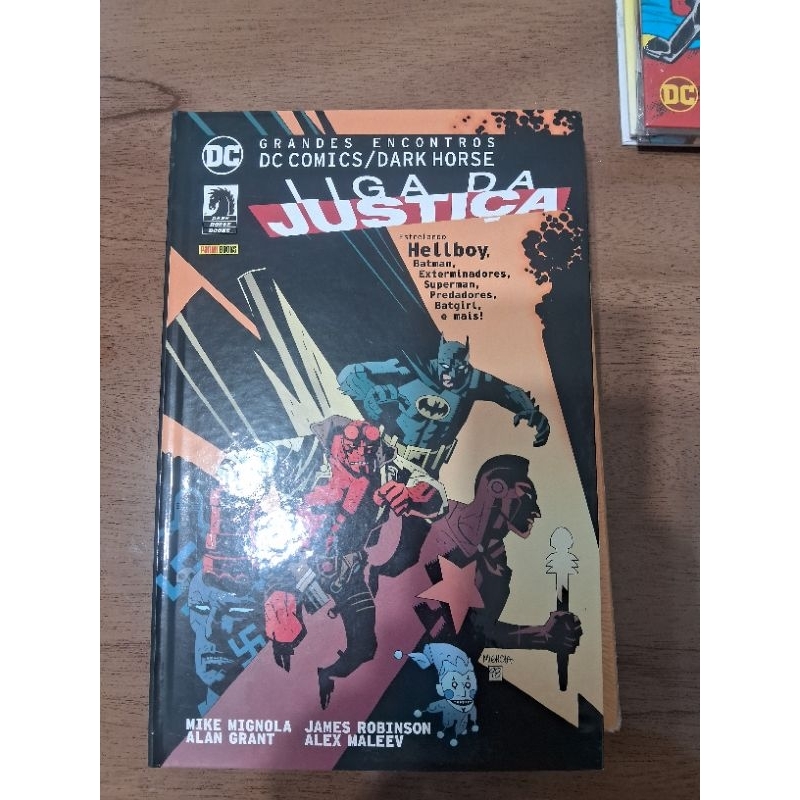 HQ, GRANDES ENCONTROS DC/DARKHORSE liga da justiça x hellboy