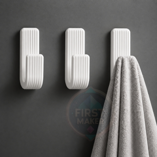 Ganchos Toalheiro de Parede Cabide Moderno Minimalista para Banheiro REFORÇADO COM DUPLA FACE 3M