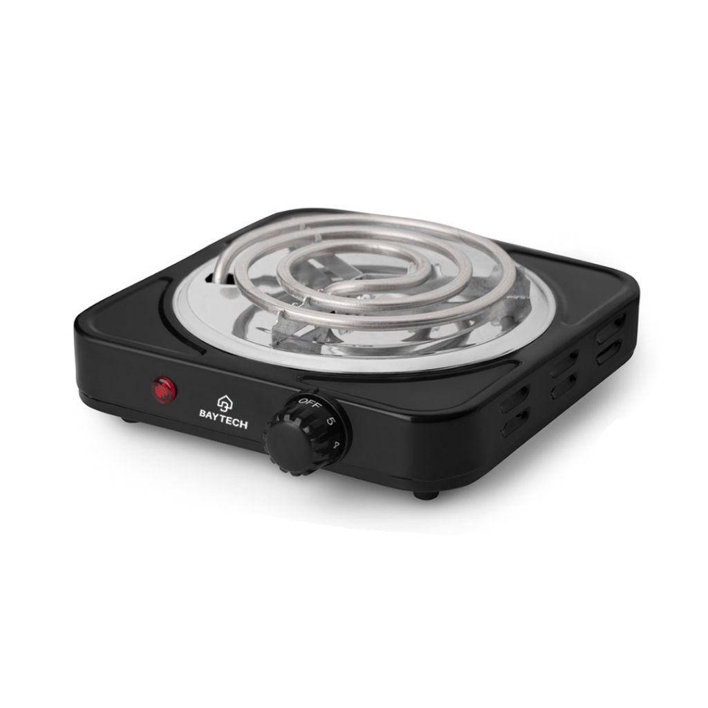 Fogareiro Elétrico 1 Bocas Espiral 1000W Baytech Compacto Resistente