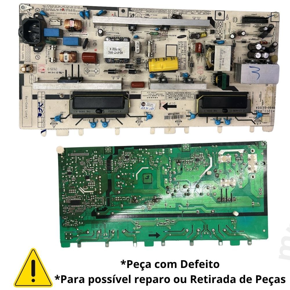 ***COM DEFEITO/RETIRADA DE PEÇAS OU REPARO*** Placa Fonte Tv LN32B530 LN32B450 LN32B350 BN44-00300A - PÇ939