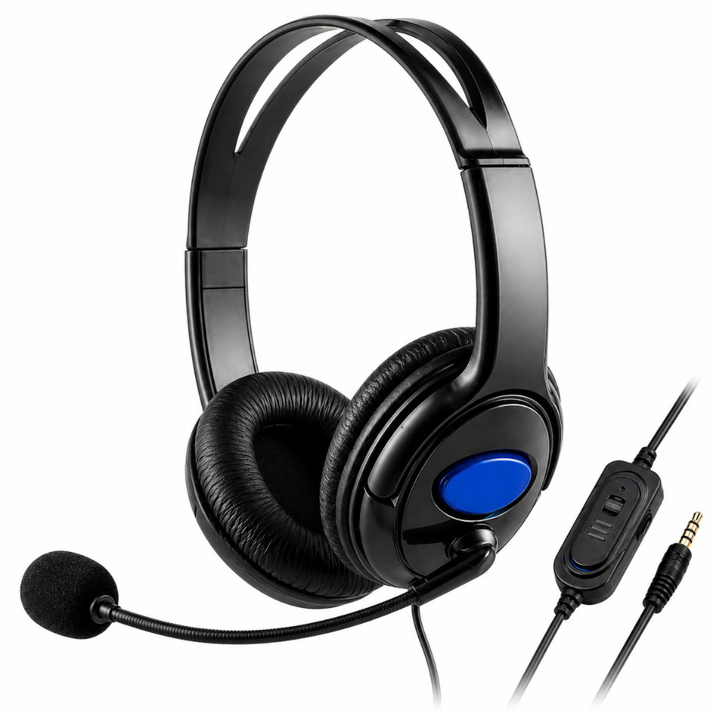Fone de Ouvido Headset Gamer P2 Com Microfone Note Ps4 Xbox One Com Fio