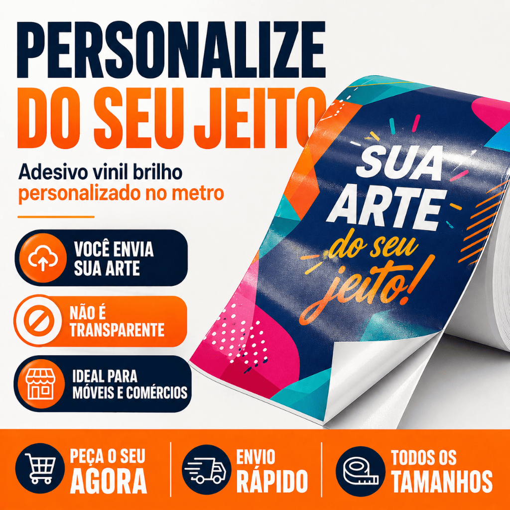 Adesivo Personalizado Tamanho Personalizado