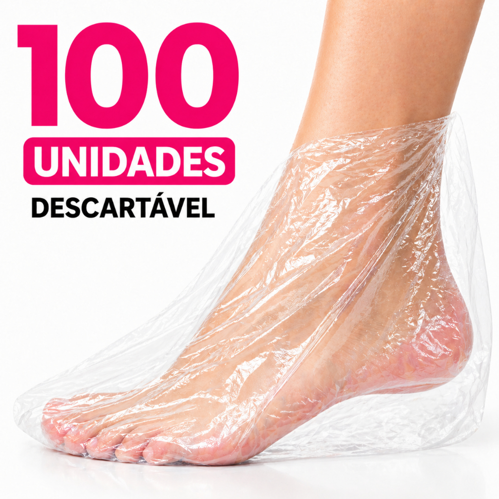 Sapatilha Descartável Pedicure 100 un Protetor Pé Salão