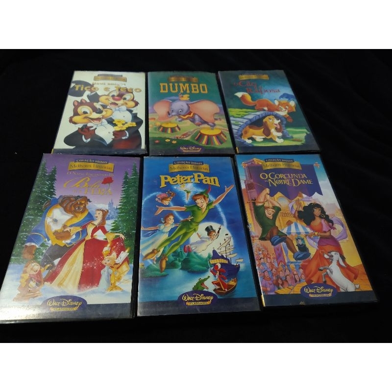 lote - 6 VHS da Disney