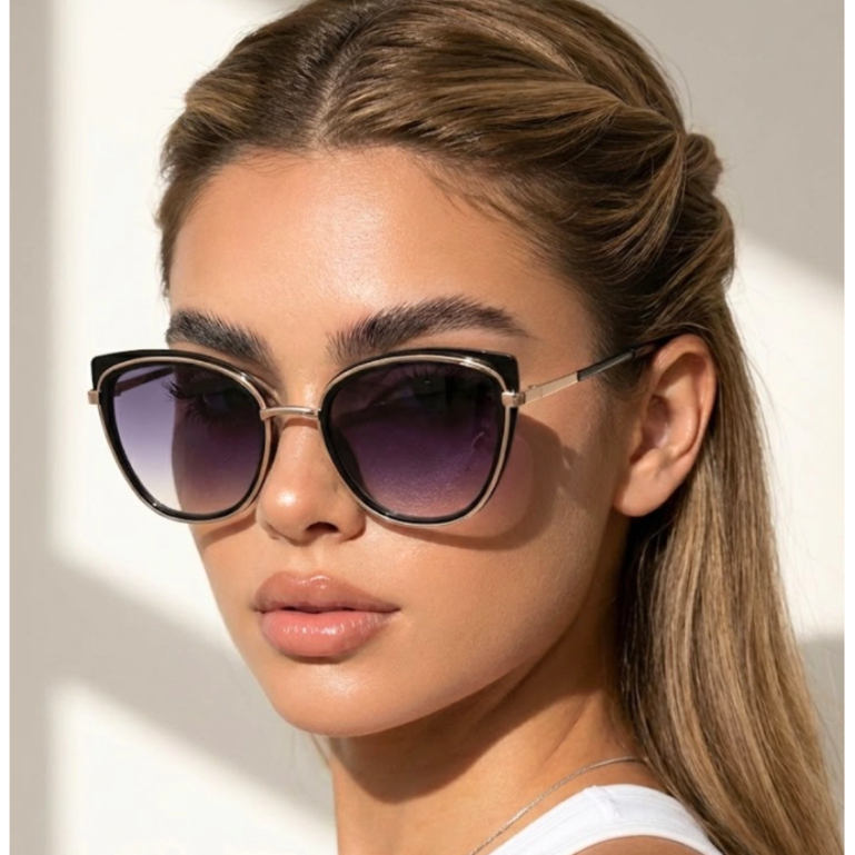 Óculos de Sol Jade Gatinho Premium Tendencia Clássico Vintage PraiaBlogueira uv400 Feminino