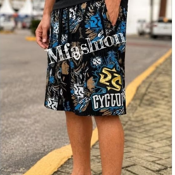 Bermuda Masculina Veludo Cyclone Dragão