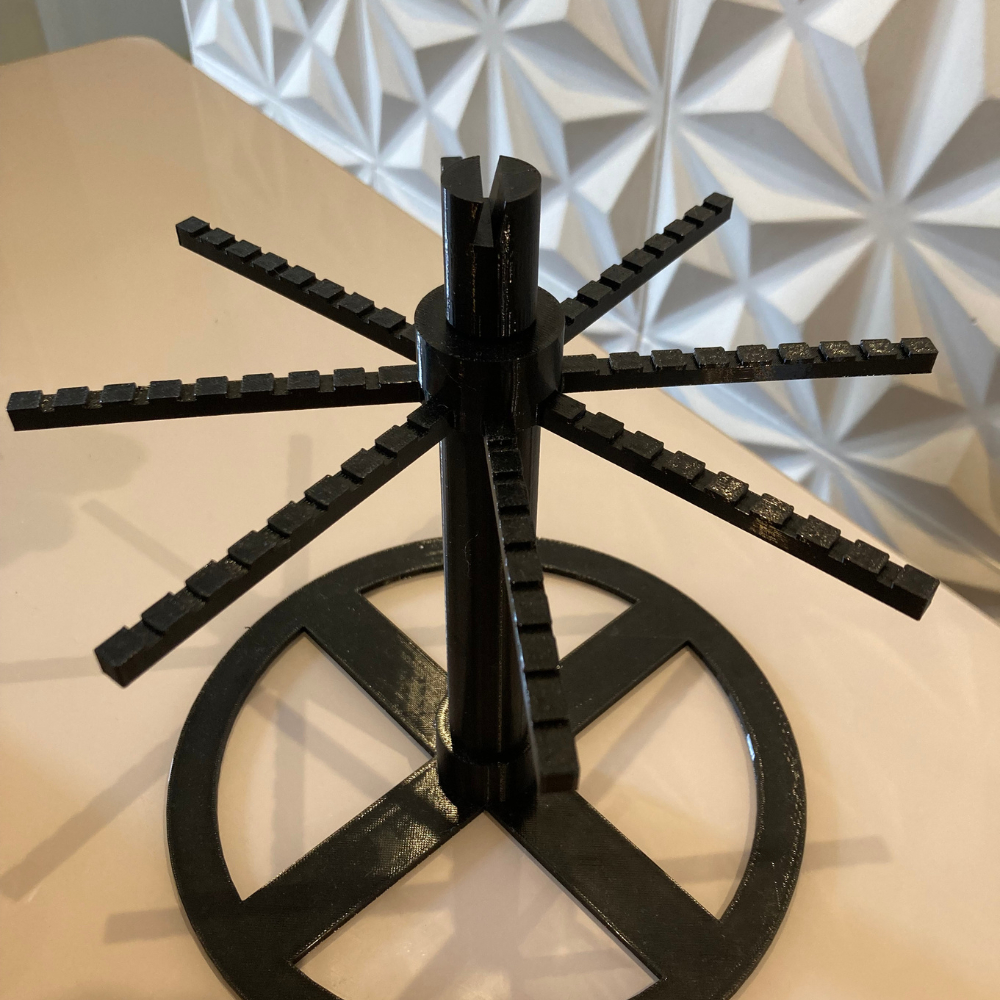 Expositor Suporte Giratório Para Chaveiros e Bijuterias | Display Com Base Estável e 8 Braços Para Organizar