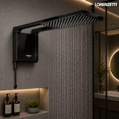 Chuveiro Acqua Storm Ultra 220V 7800W Lorenzetti Preto - 220V