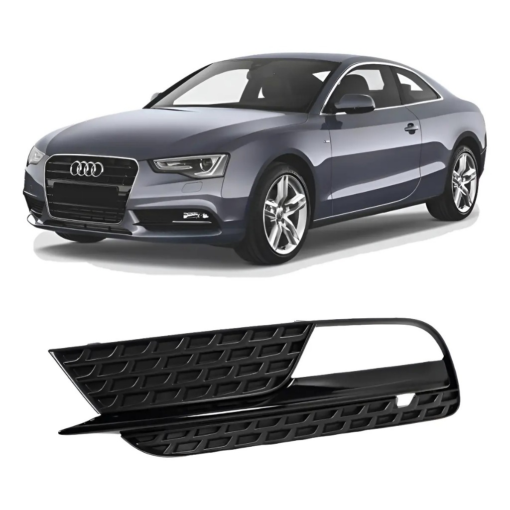 Grade Tela Moldura Farol Milha Audi A5 2011 2012 2013 2014 2015 2016 2017 2018 Esquerdo Motorista
