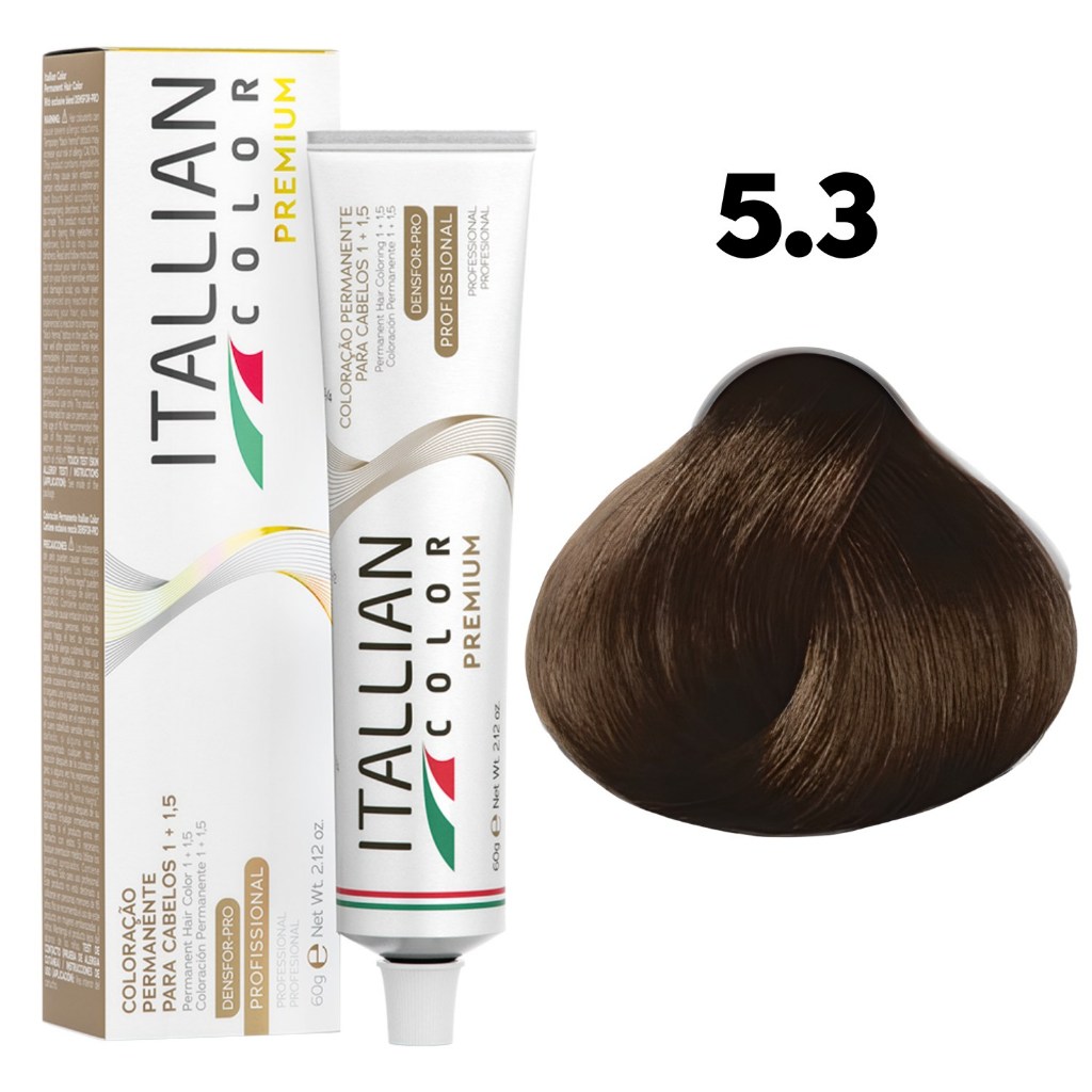 COLORAÇÃO ITALLIAN COLOR CASTANHO CLARO DOURADO 5.3 60G