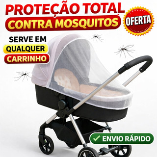 Mosquiteiro Protetor De Insetos Universal Carrinho De Bebê