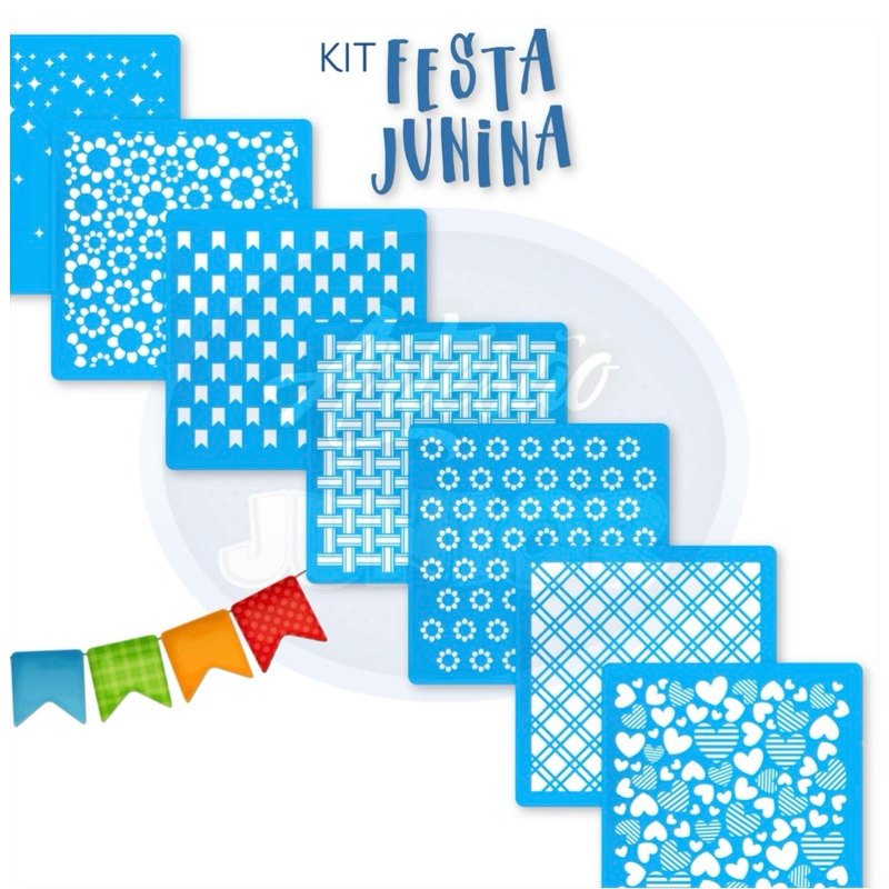 KIT de Stencils Festa Junina