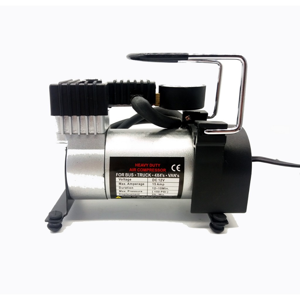 Compressor De Ar Portátil Mini New Day 12V 150PSI + Spray Reparo Inflador de Pneus Emergências