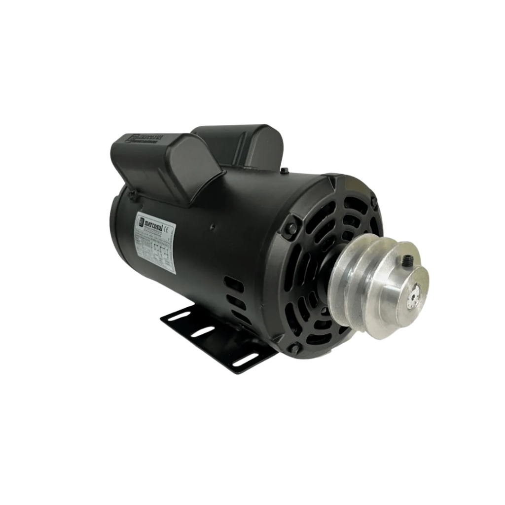 Motor Monofásico 3cv 2 Polos 110/220v IP21 Duplo Capacitor C/Polia Mercosul Eberle 3500rpm