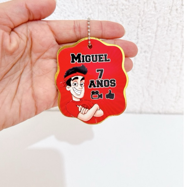 Tag Apliques Personalizados 3D para Lembrancinha | Enaldinho | Etiqueta Festa Infantil | Qualquer Tema
