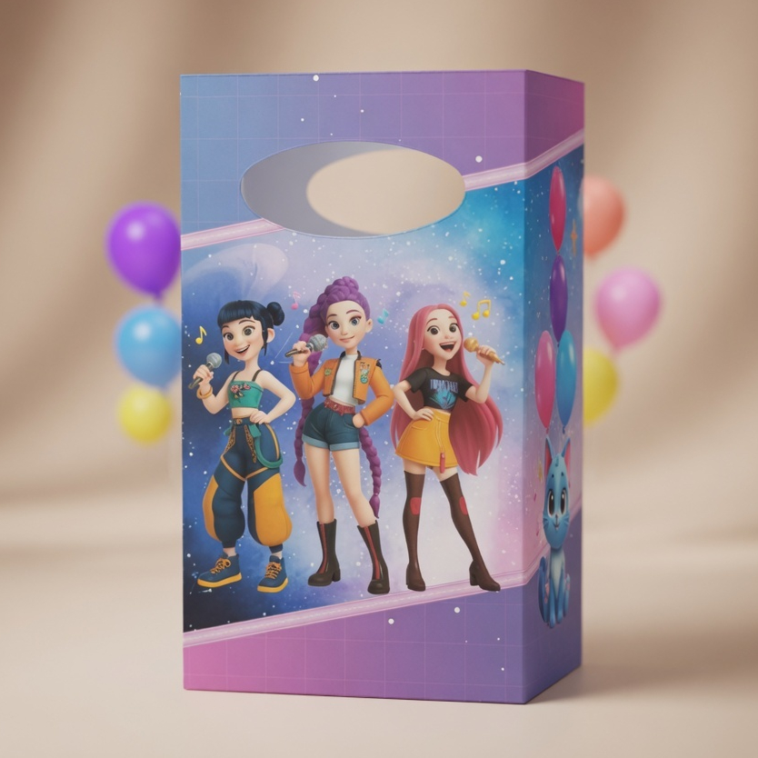 Sacolinha P Guerreiras do k-Pop/Para Festa Infantil/Lembrancinha para Aniversário/Decoração
