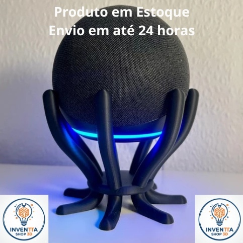 Suporte base para Alexa Echo Dot Geração 4 e 5 - Base Minimalista Moderna Criativa de Mesa para Casa e Escritório Amazon