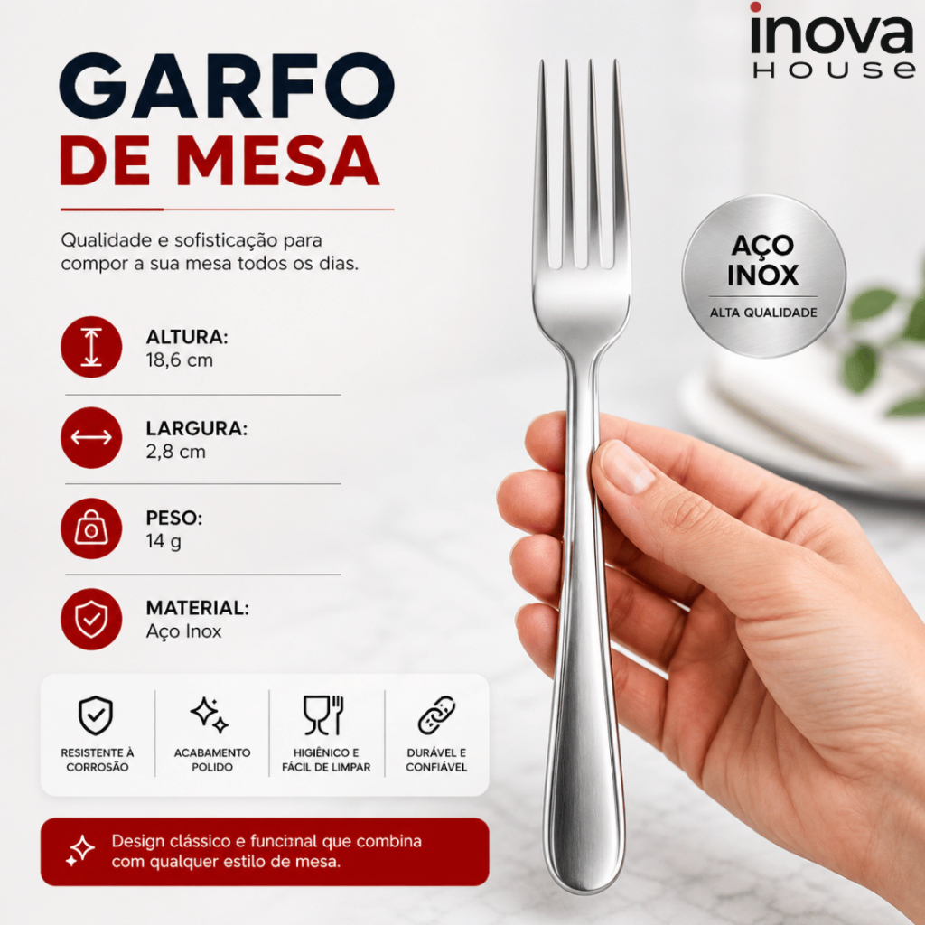 Detalhes do Jogo de Talhares Inox Escolha 36, 72 ou 108 Peças Faqueiro Completo Talheres Faca Garfo Colheres