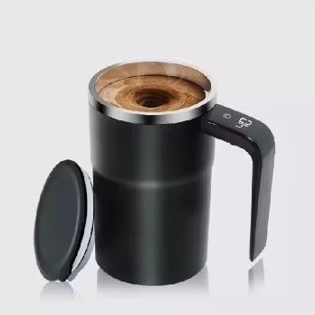 caneca automática 380ml com misturador magnético e bateria recarregavel