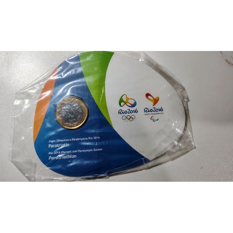 Blister Original Rio 2016 - Paratriatlo - Elimatec Moedas Antigas.
