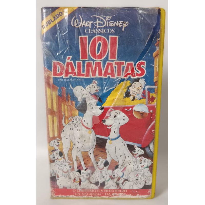 VHS 101 Dálmatas Dublado Walt Disney filme desenho infantil clássico colecionador