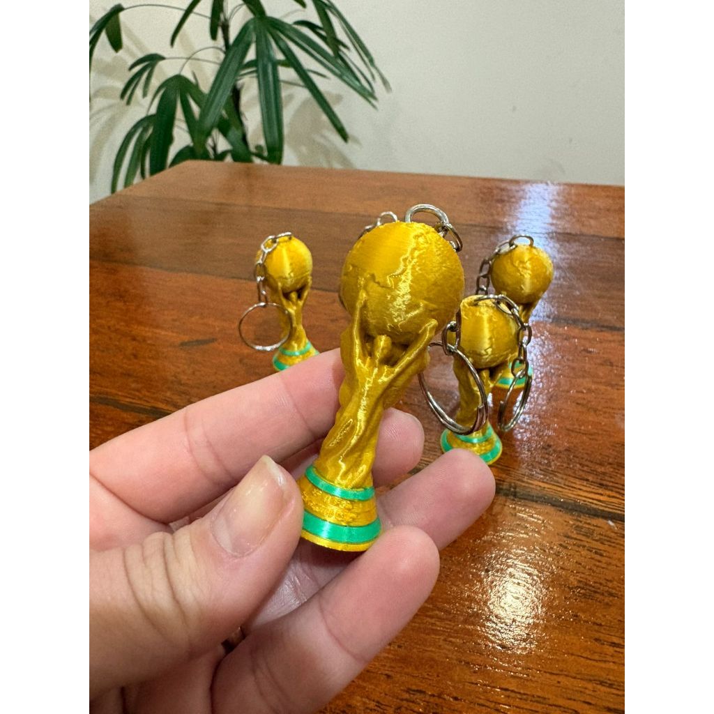 Kit Chaveiros Taça Copa do Mundo 2026 - Futebol Lembrancinhas Brinde Acessório Impressão 3D