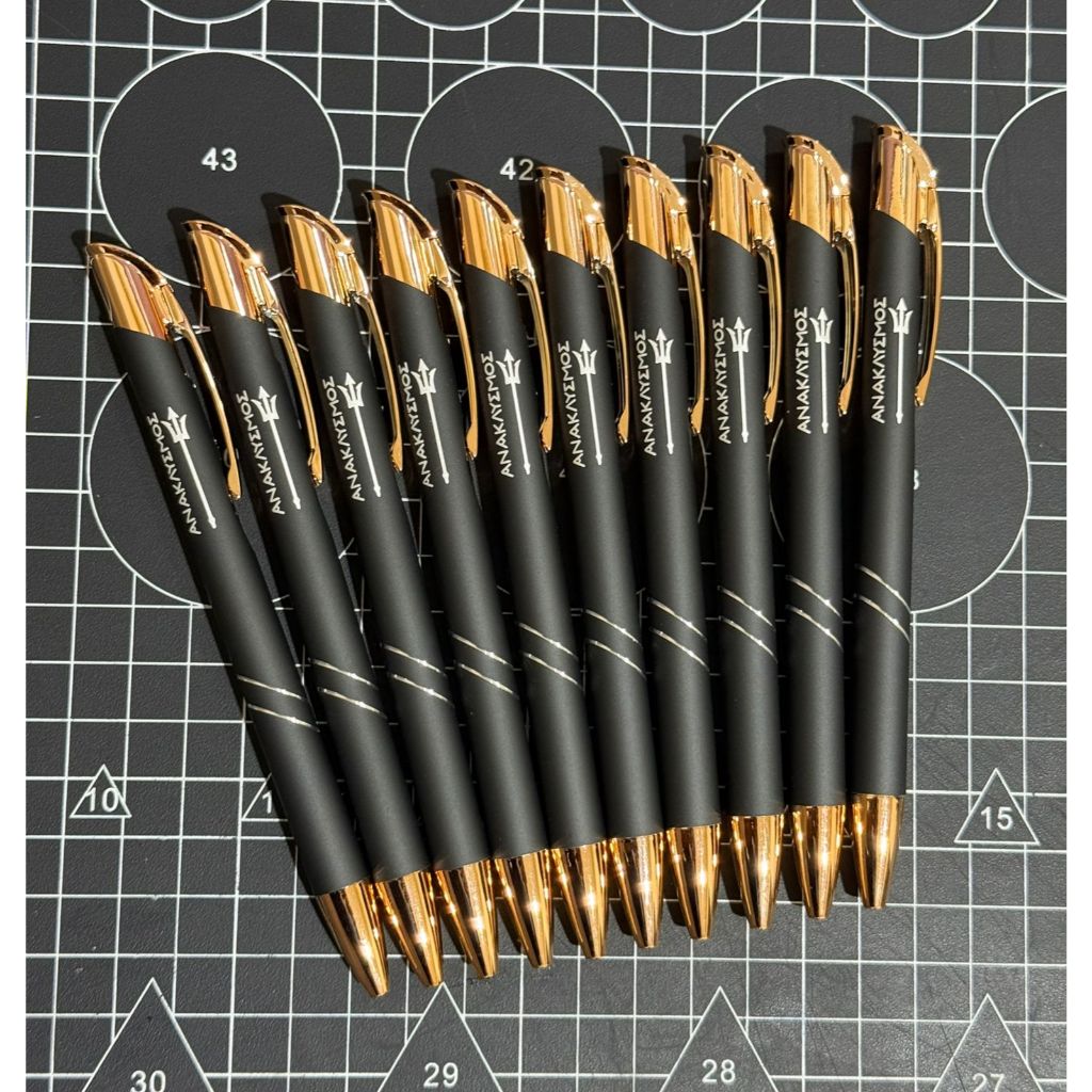 2/3/4/5/6 Canetas metálicas, Personalizada, ícone, logo, nome... carga esferográfica azul 1.0mm