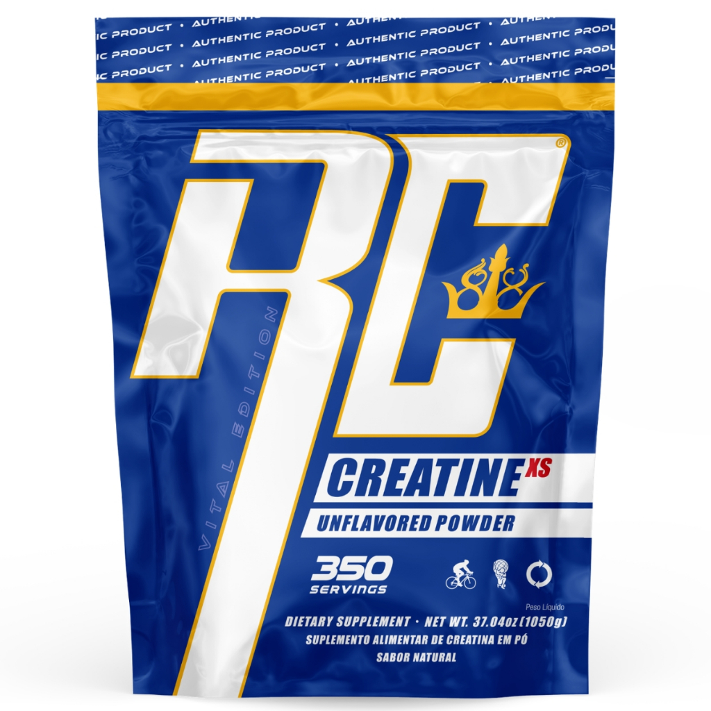 Creatina XS Refil Ronnie Coleman 1050g 350 Doses Creatina Monohidratada em Pó Sem Sabor Alta Pureza