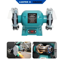 Moto Esmeril de Bancada Luatek 360W Bivolt 3450RPM Profissional para Afiar e Desbastar