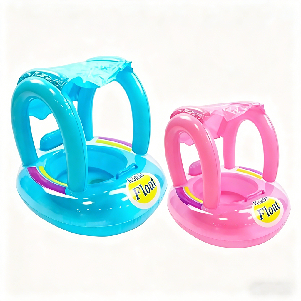 Boia Bote Bebê Infantil com Cobertura – Segura para Piscina e Verão