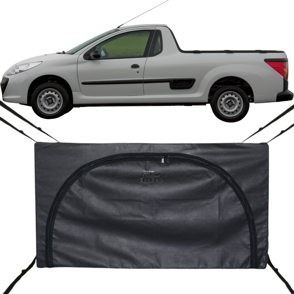 Bolsa Carroceria Caçamba Ecobag Flash Cover Hoggar Protege Sua Carga 296L Com Ziper Preto