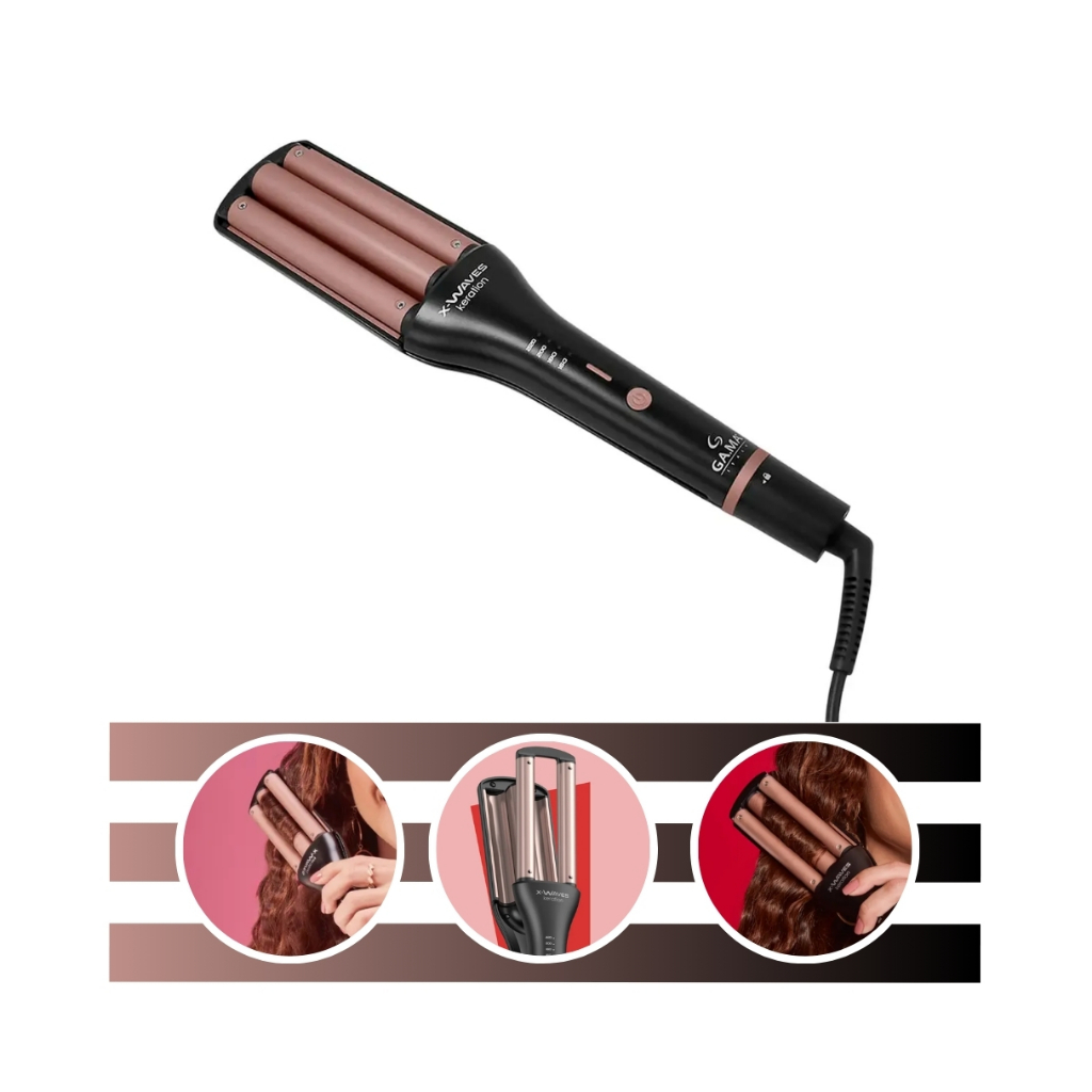 Modelador de Ondas Com Regulagem 4 Alturas X Waves Keration Bivolt Gama